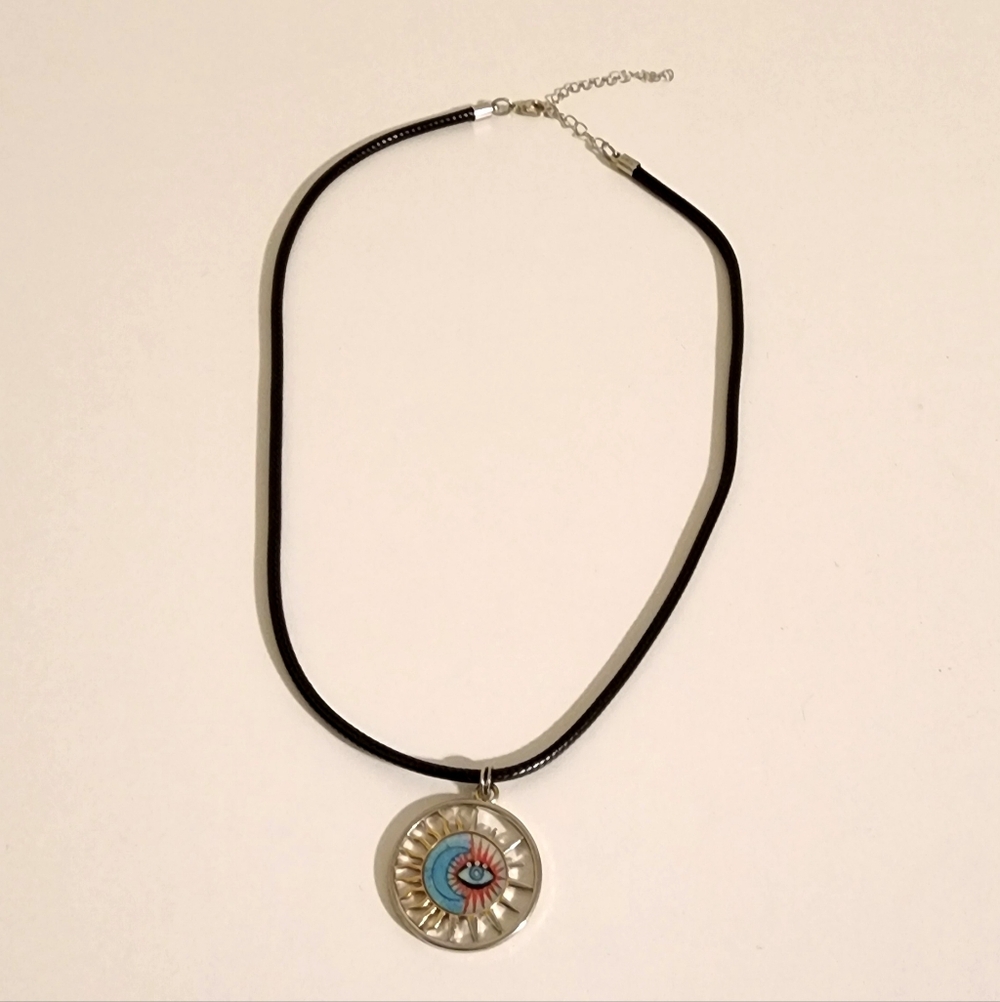 Sun Moon Eye Necklace